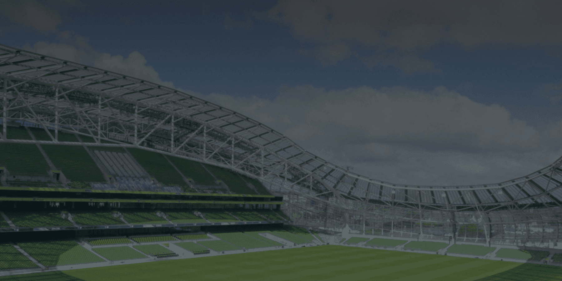 UEFA Nations football stadium aerial view of green pitch and crowd