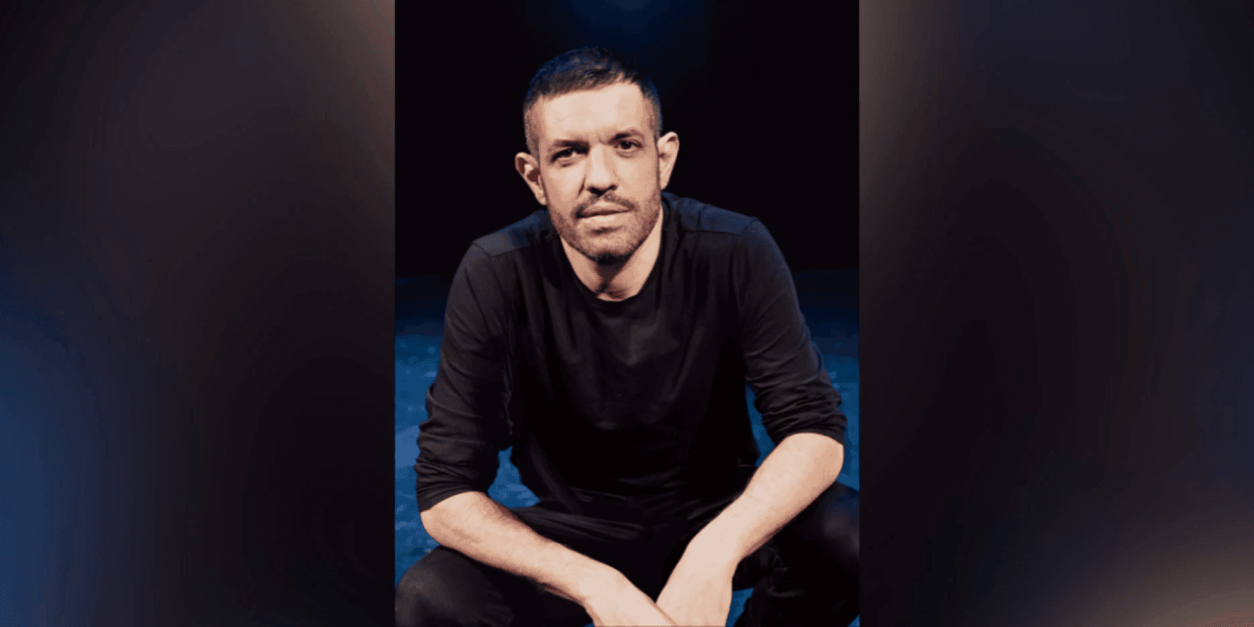 Francesco de Carlo male comedian in casual clothing relaxed close-up portrait