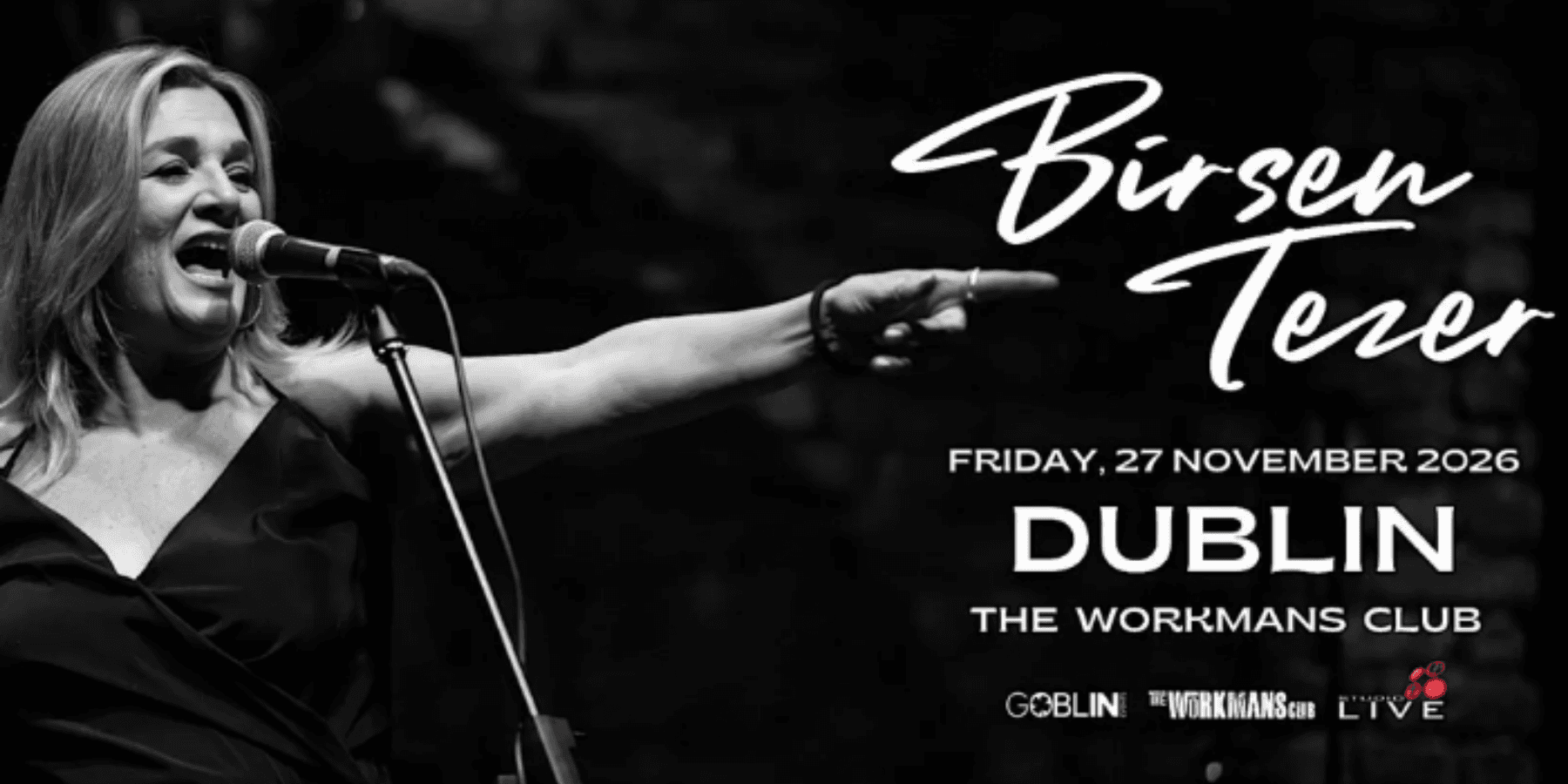 Birsen Tezer live music event poster Dublin city centre