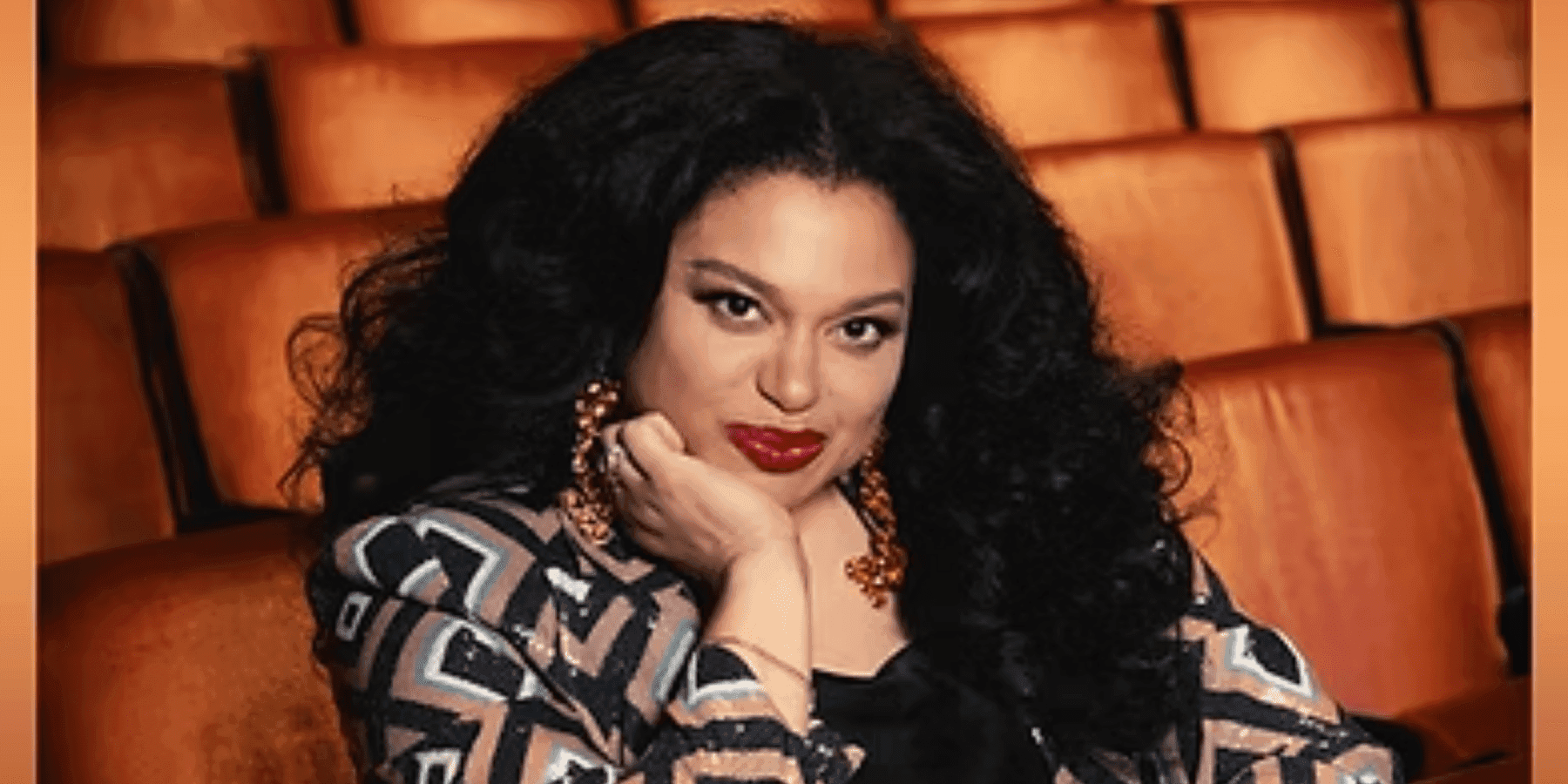 Michelle Buteau female comedian glamorous portrait promotional imag